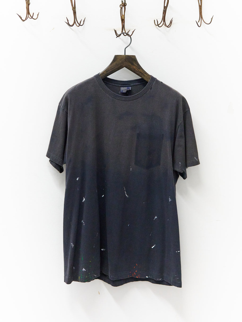 Polo Ralph Lauren Painter's Black Ghost Pocket T-Shirt