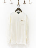 Polo Country Chopped Long-Sleeve White Pocket T-Shirt