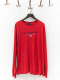 Vintage Polo Sport Red Long-Sleeve T-Shirt