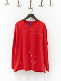 Vintage Polo Sport Red Long-Sleeve Painter's T-Shirt