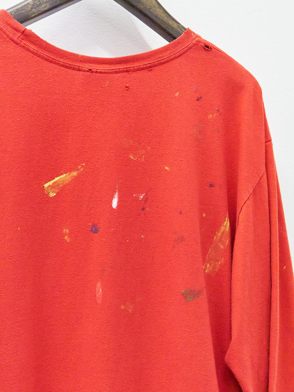 Vintage Polo Sport Red Long-Sleeve Painter's T-Shirt
