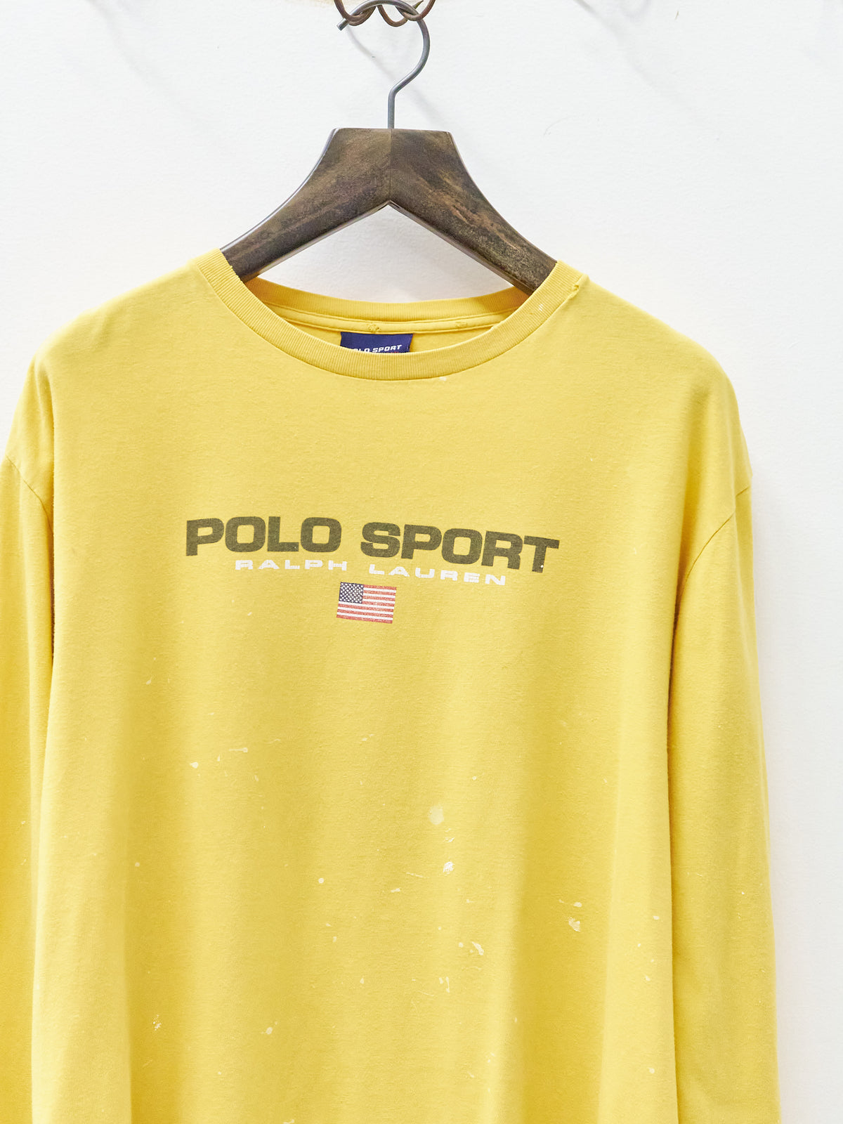 Vintage Polo Sport Yellow Long-Sleeve T-Shirt