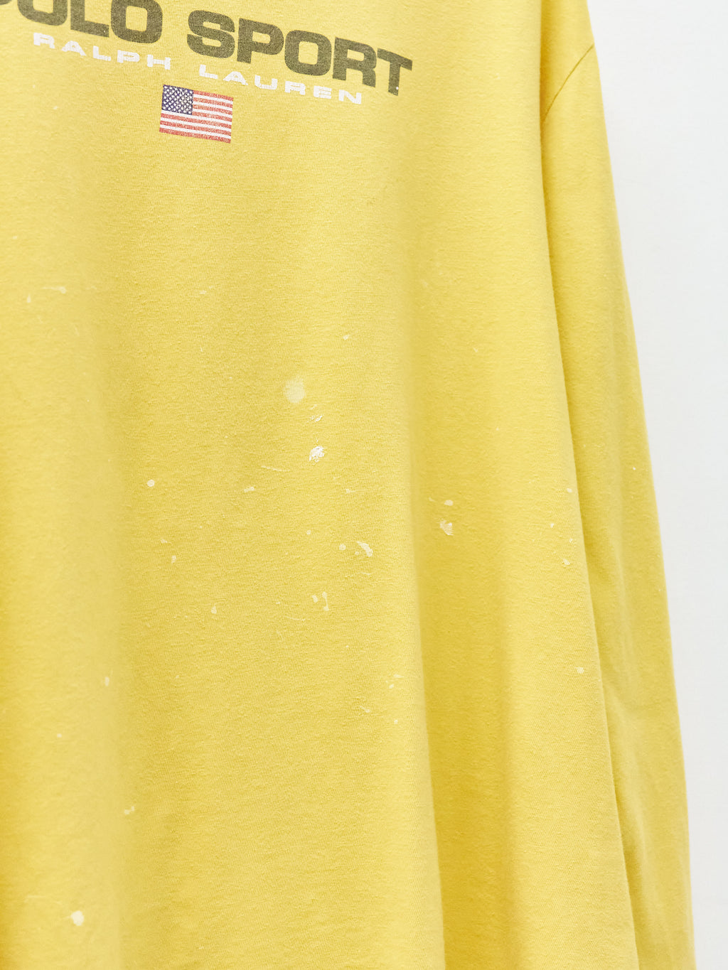 Vintage Polo Sport Yellow Long-Sleeve T-Shirt