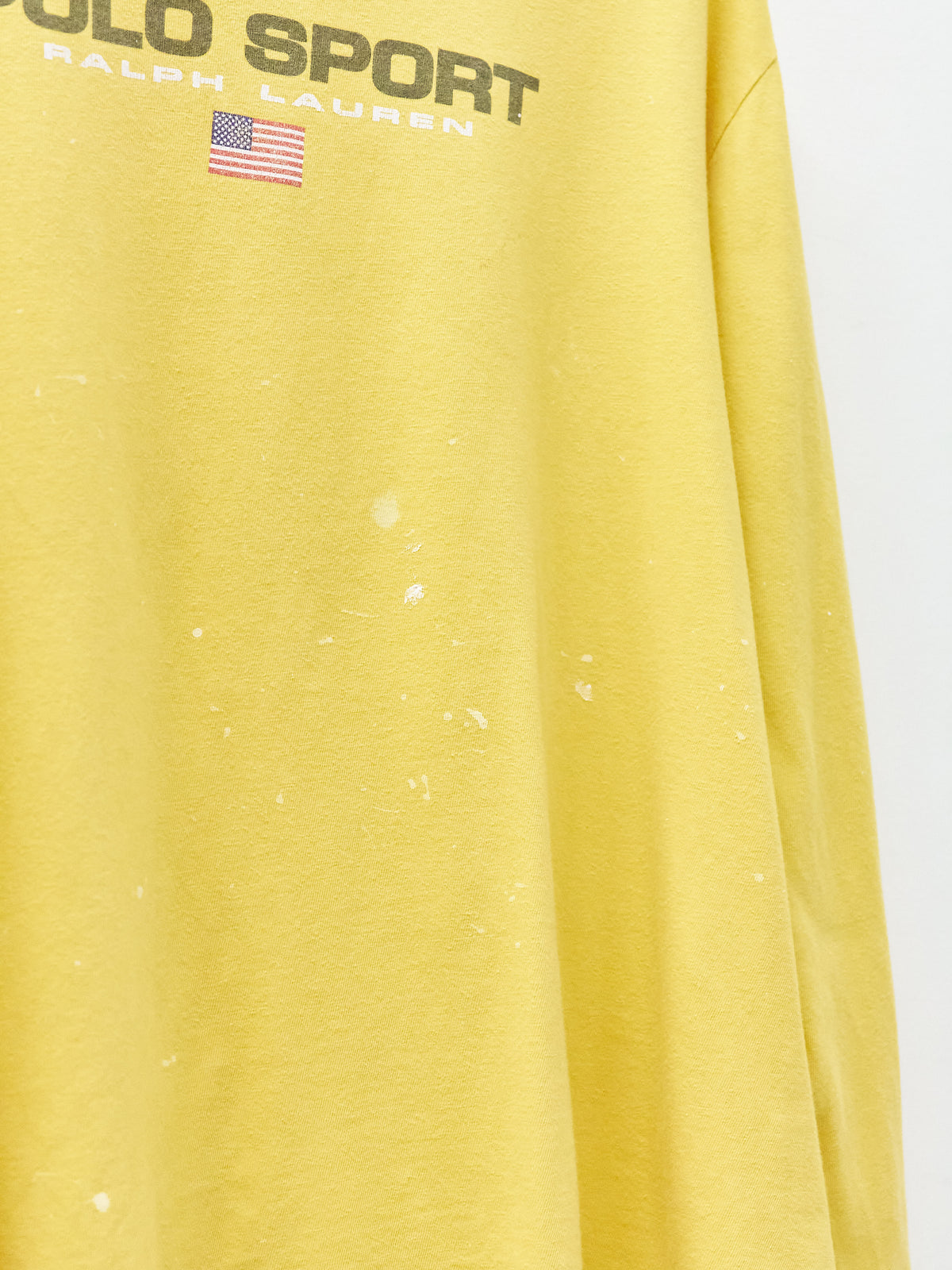 Vintage Polo Sport Yellow Long-Sleeve T-Shirt