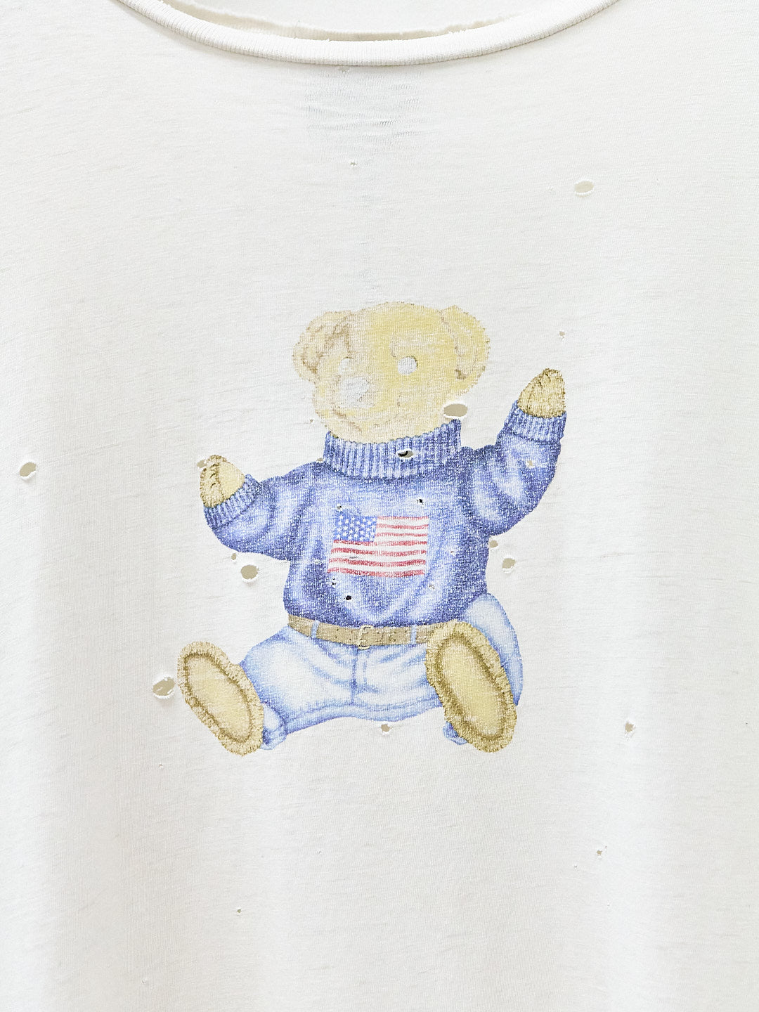 Vintage 90's Polo Sport Polo Bear Thrashed T-Shirt