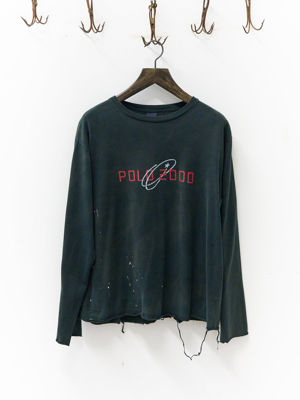 Vintage Polo Ralph Lauren 2000 Black Long-Sleeve Well-Worn T-Shirt