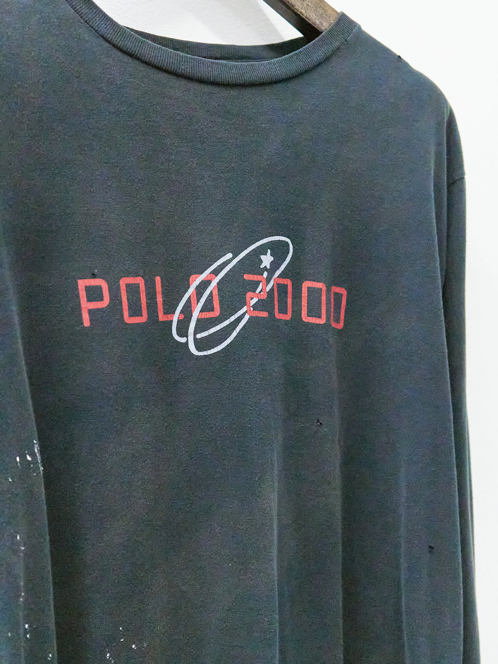 Vintage Polo Ralph Lauren 2000 Black Long-Sleeve Well-Worn T-Shirt