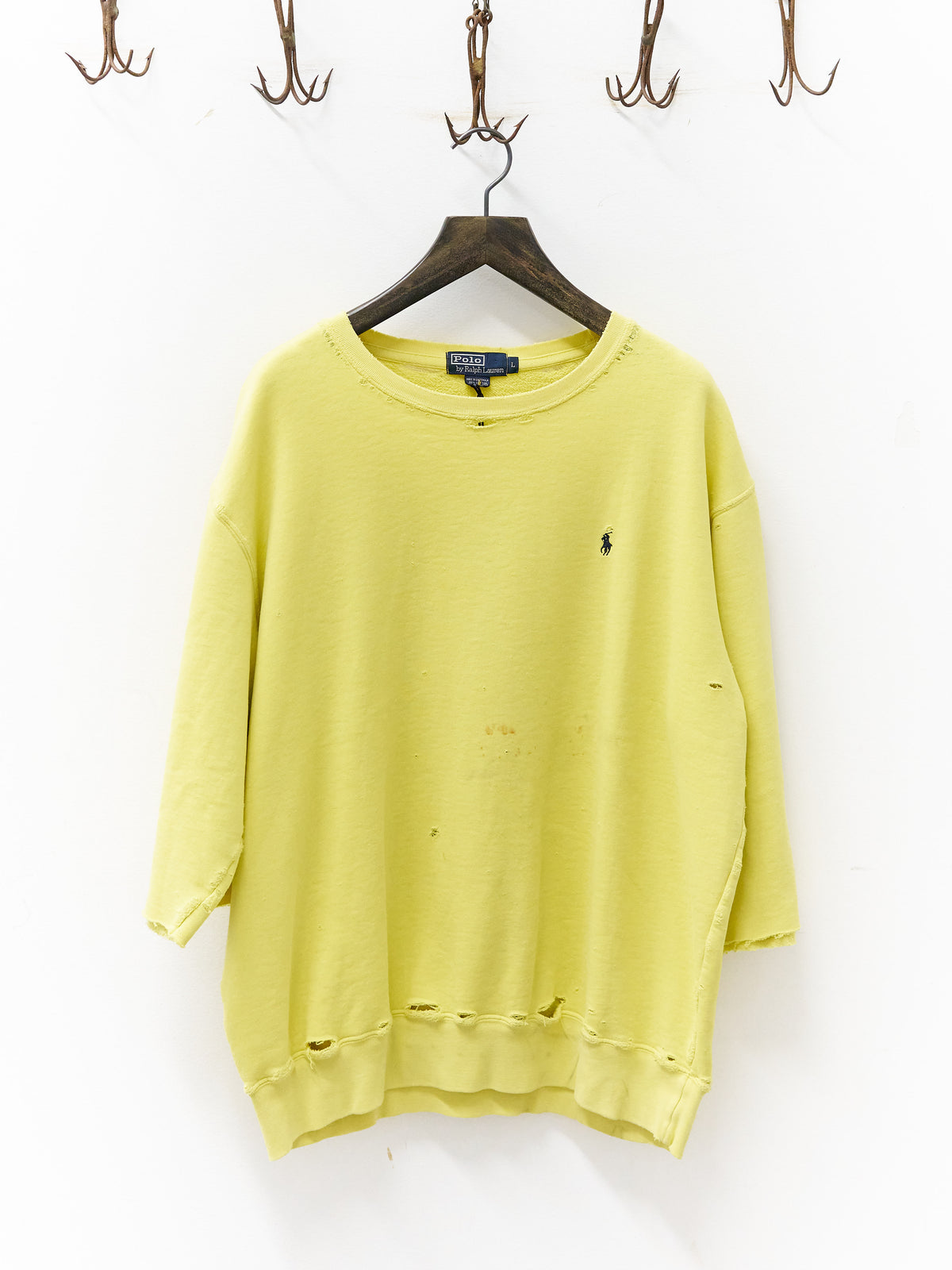 Polo Ralph Lauren Thrashed Yellow Crewneck