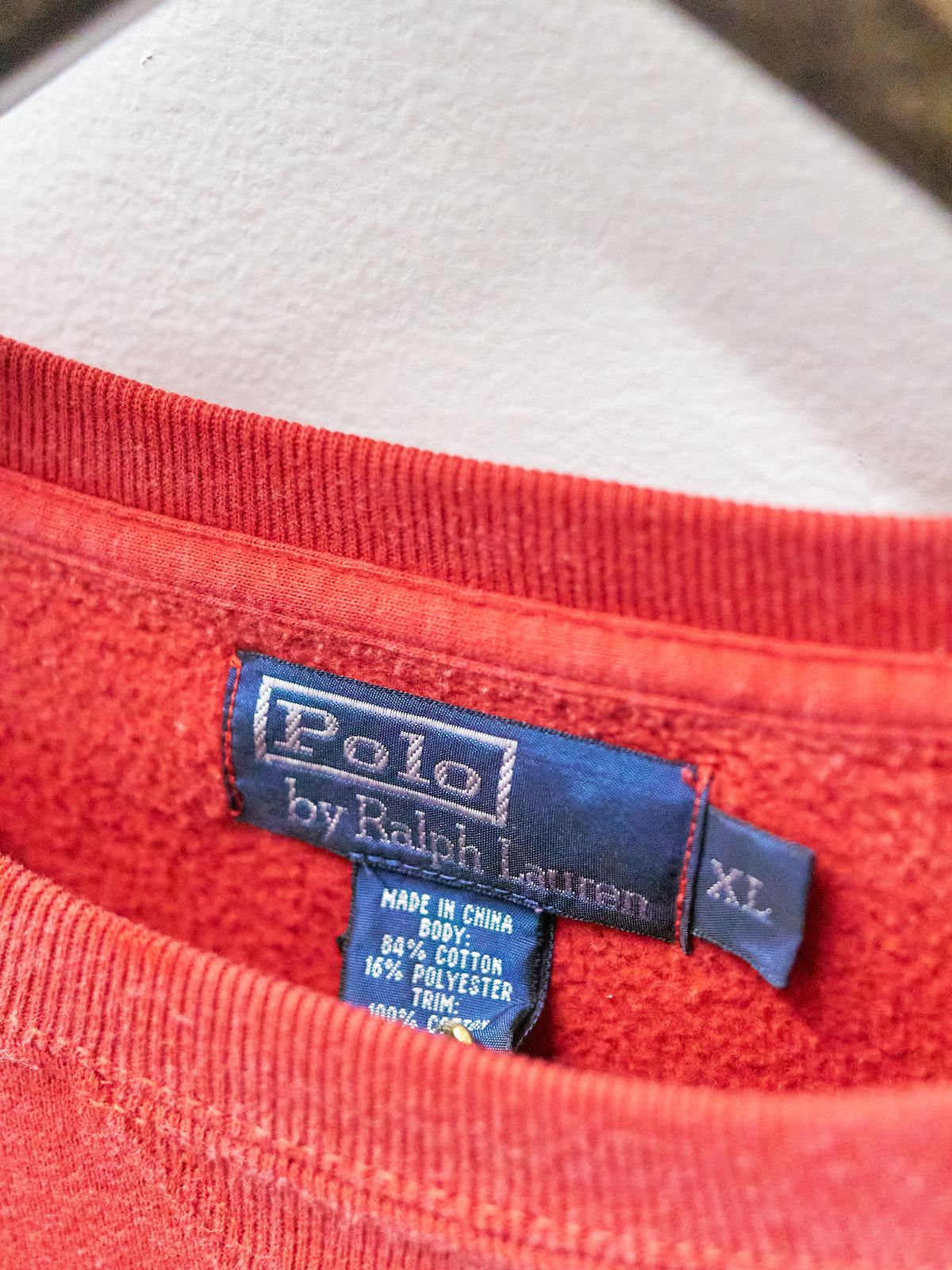 Polo Ralph Lauren Red Painter's Crewneck