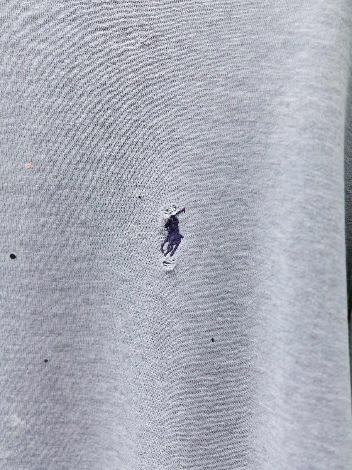 Polo Ralph Lauren Gray Thrashed Crewneck