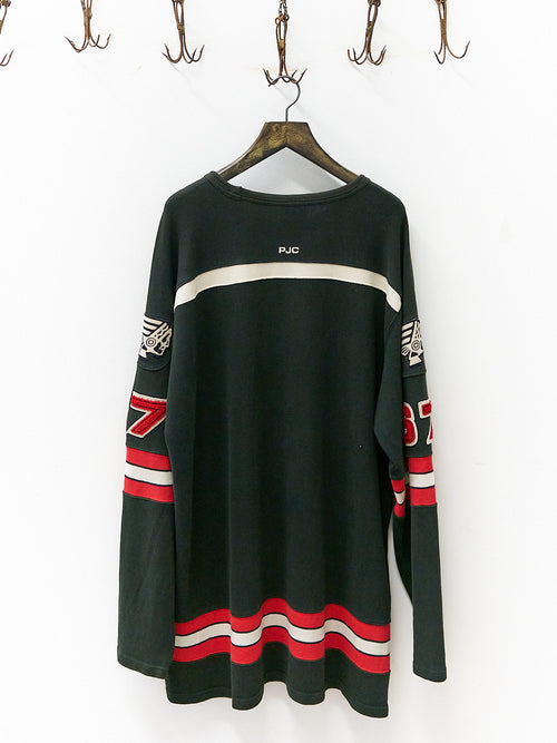 Polo Jeans Co Hockey Jersey Style Long-Sleeve Shirt