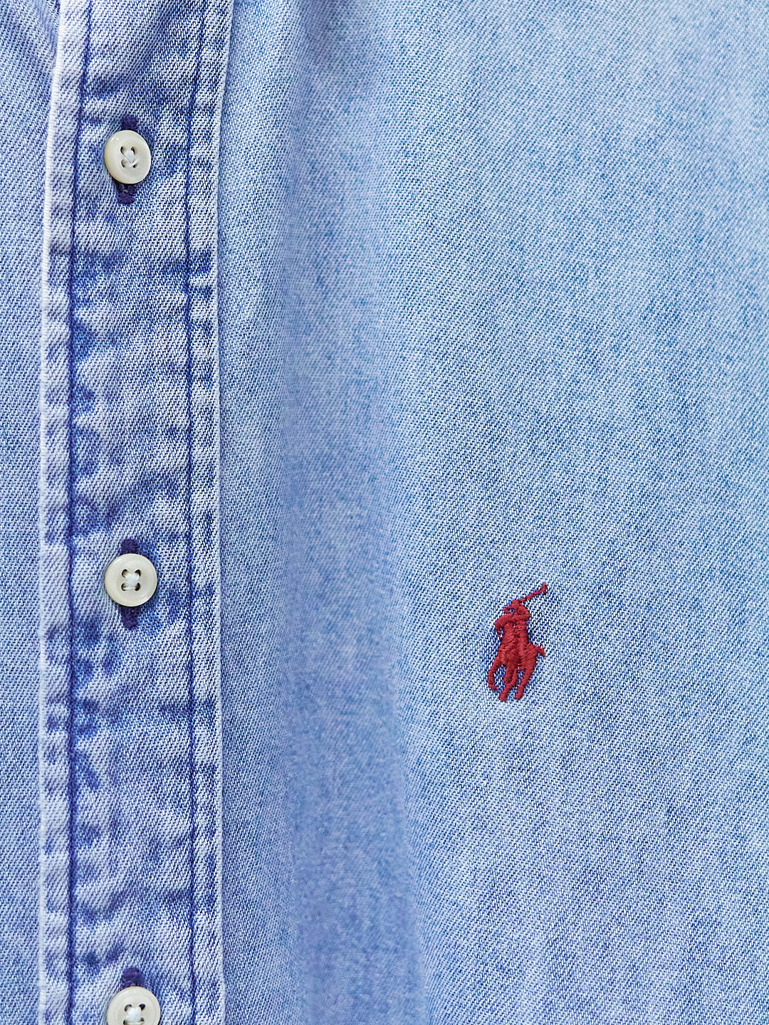 Polo Ralph Lauren Light-Wash Denim Button Down