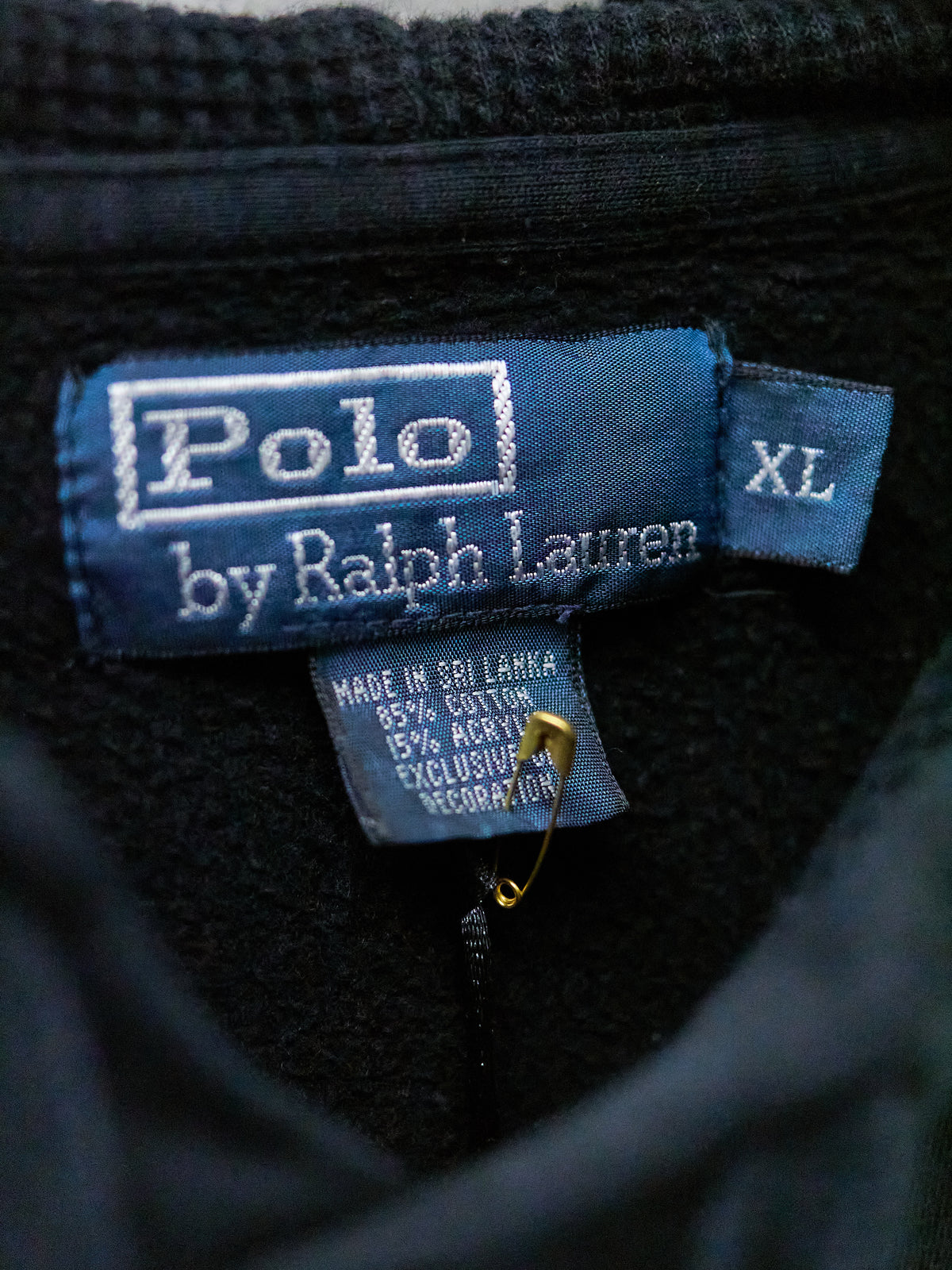 Polo Bear Black Painter's Hoodie