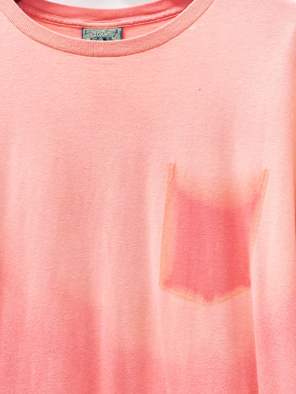 Polo Country Pink Painter's Ghost Pocket T-Shirt