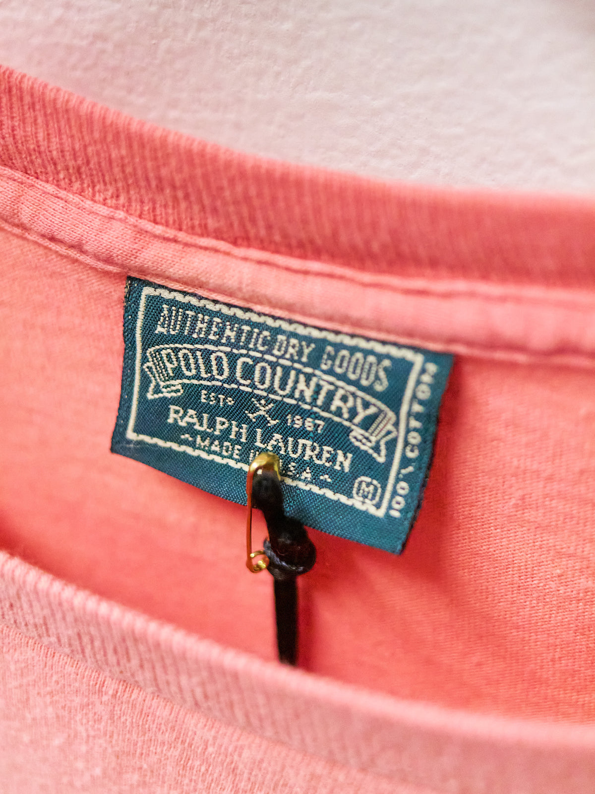 Polo Country Pink Painter's Ghost Pocket T-Shirt