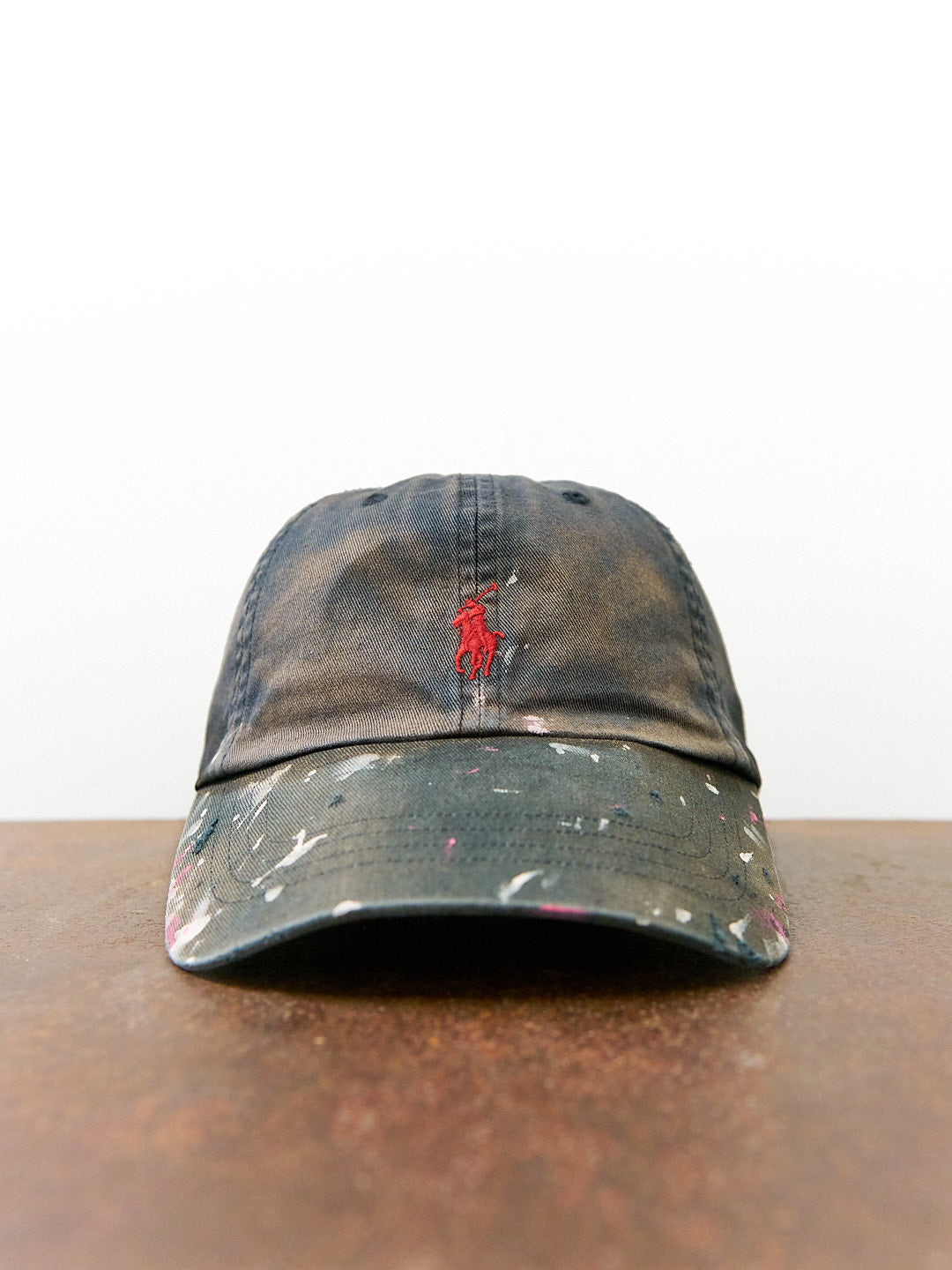 Polo Ralph Lauren Distressed Painter's Black Hat
