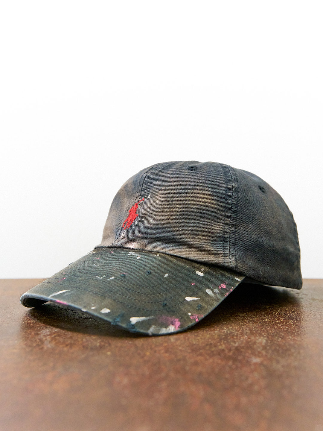 Polo Ralph Lauren Distressed Painter's Black Hat