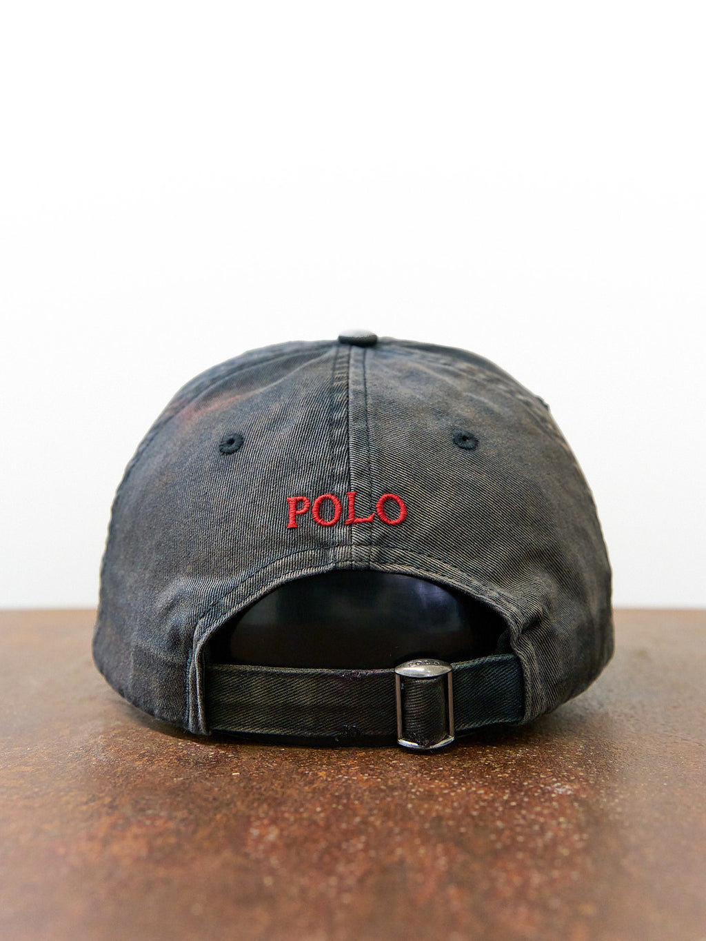Polo Ralph Lauren Distressed Painter's Black Hat