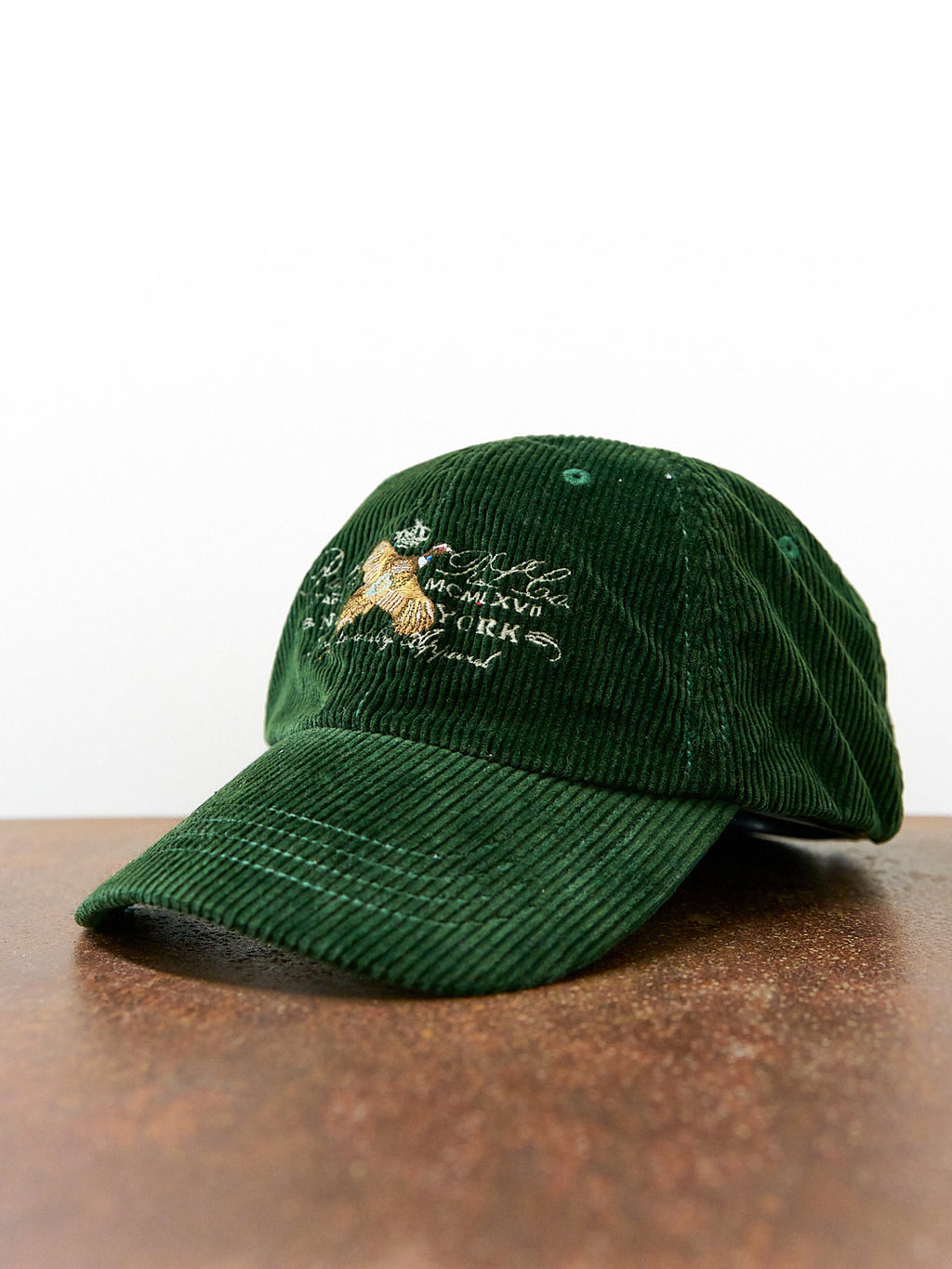 Polo Ralph Lauren New York Corduroy Embroidered Green Hat