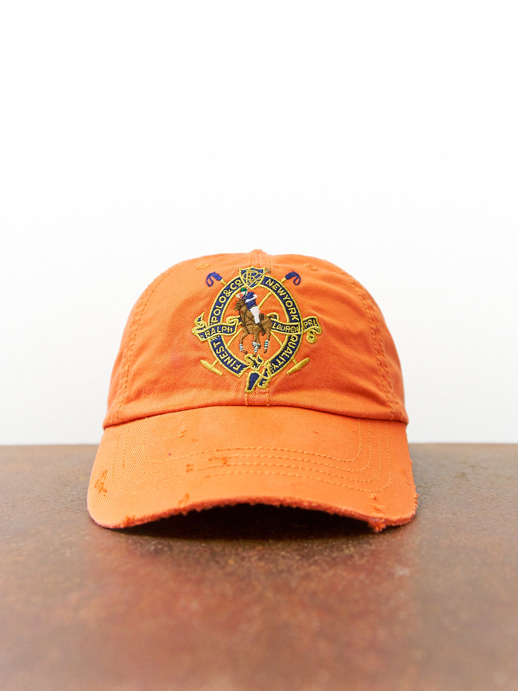 Polo Ralph Lauren Finest Quality Distressed Orange Hat