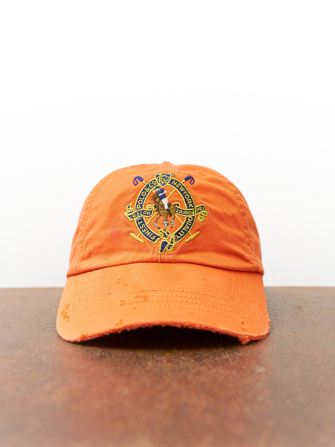 Polo Ralph Lauren Finest Quality Distressed Orange Hat