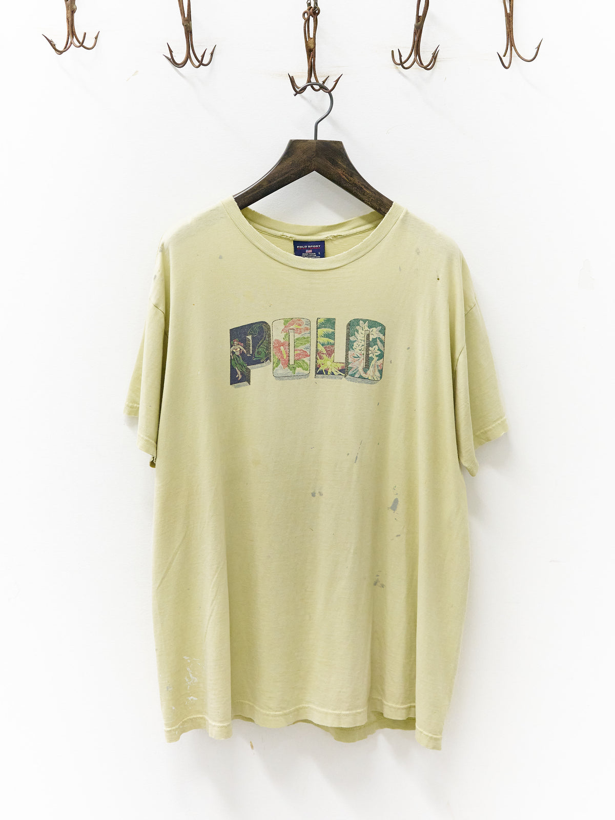 Vintage Polo Sport Spell-Out Painter's T-Shirt