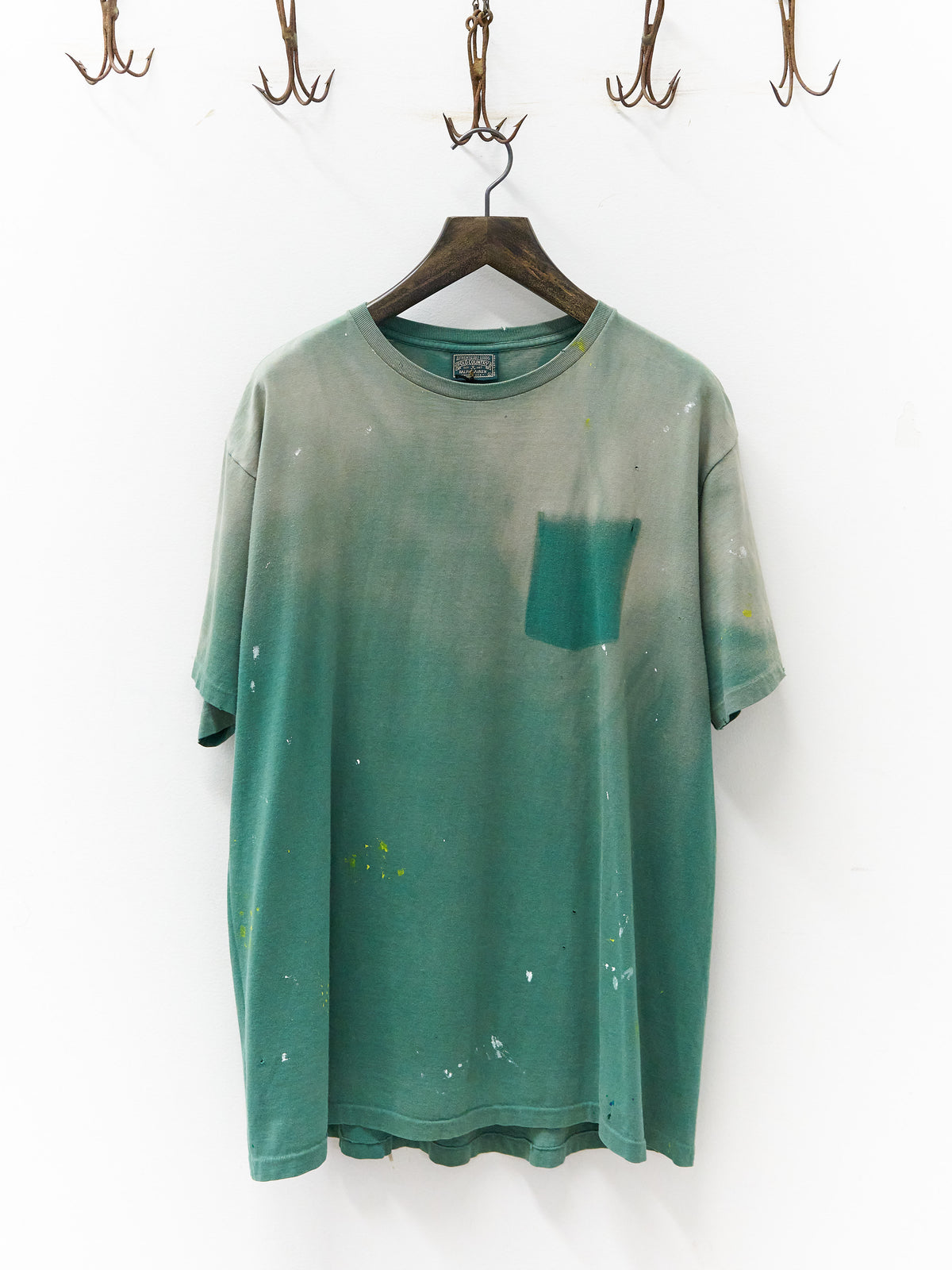 Polo Country Green Painter's Ghost Pocket T-Shirt