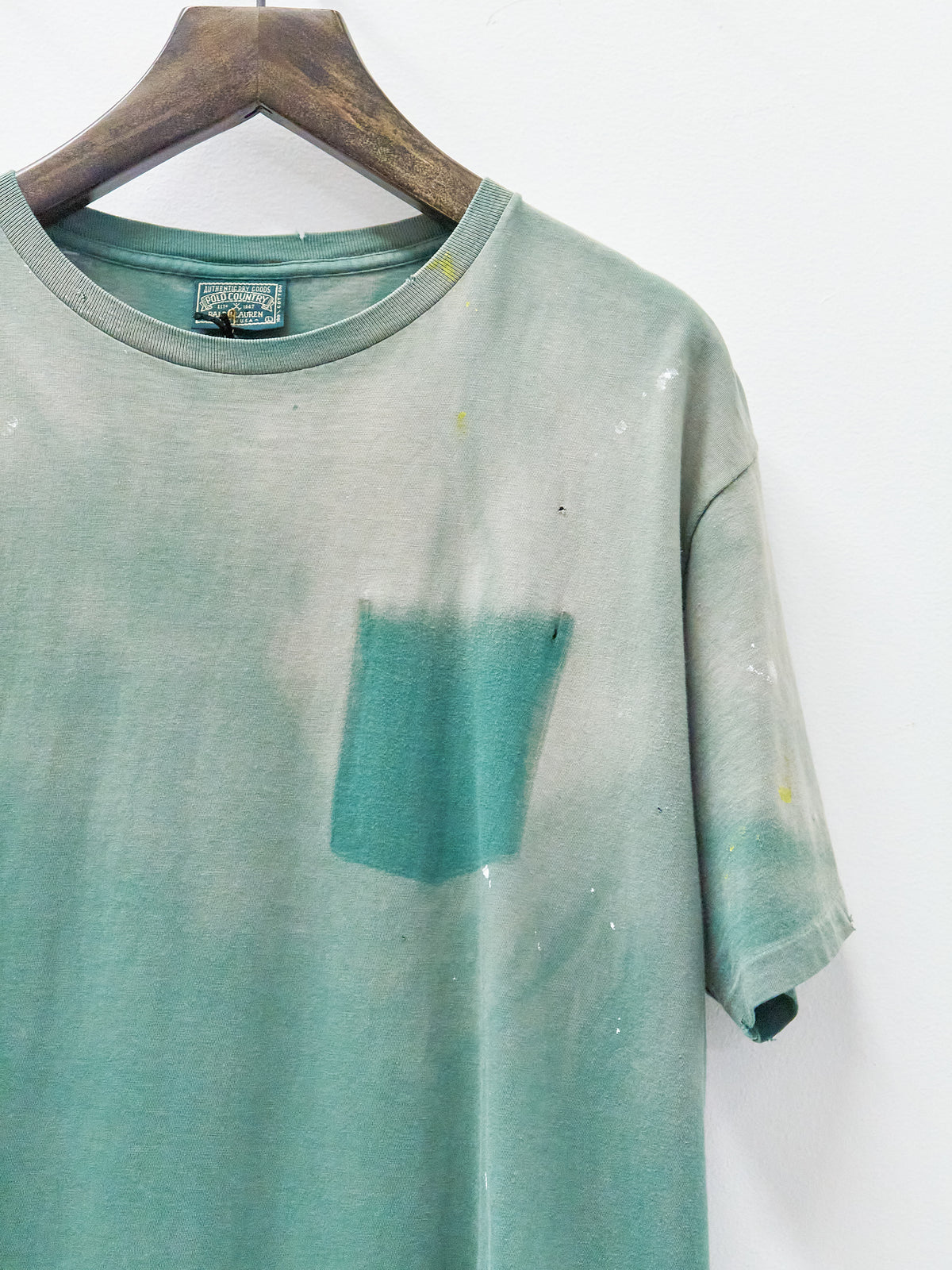 Polo Country Green Painter's Ghost Pocket T-Shirt