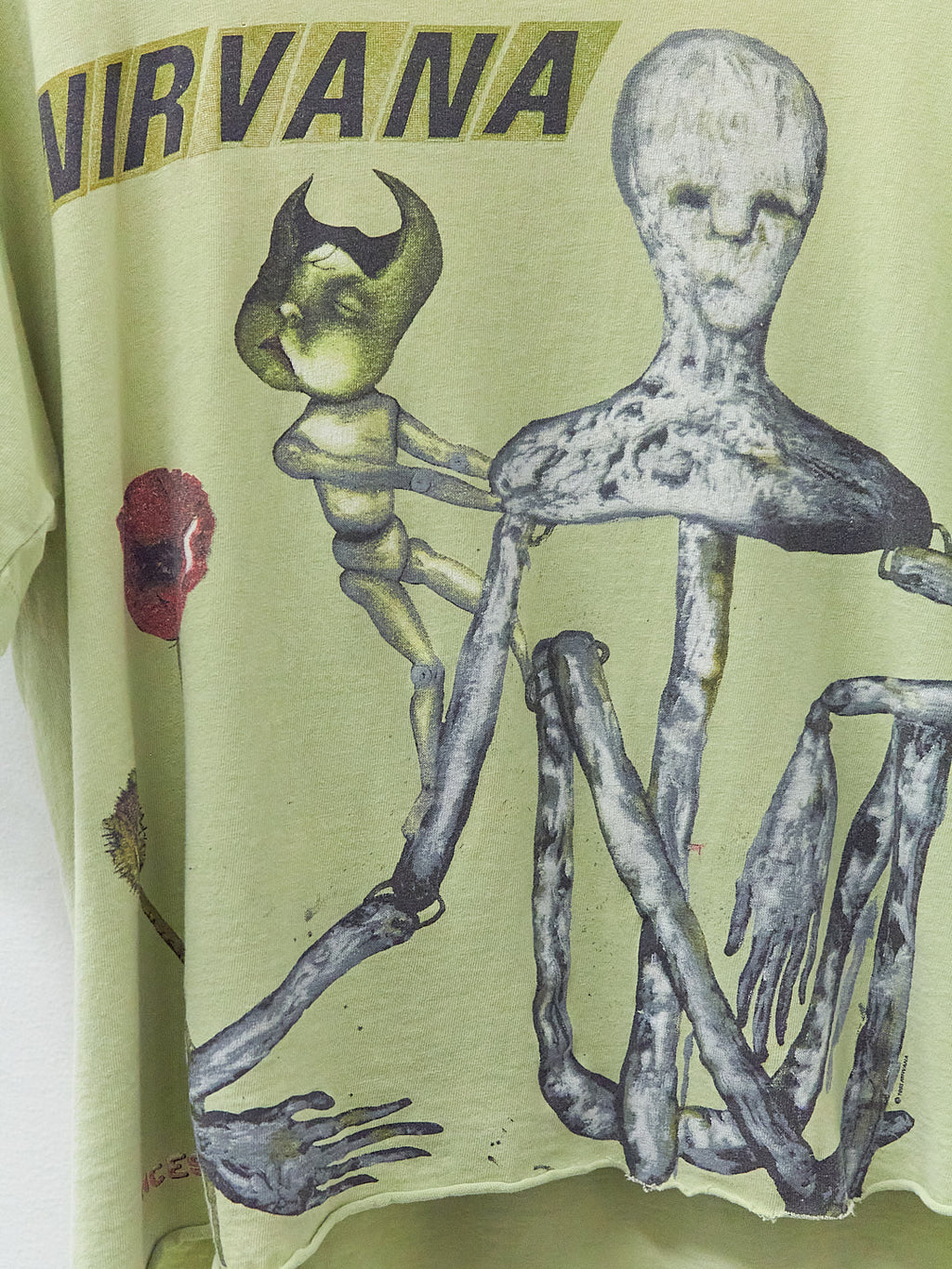 Vintage 90’s Nirvana Incesticide Cropped Band T-Shirt