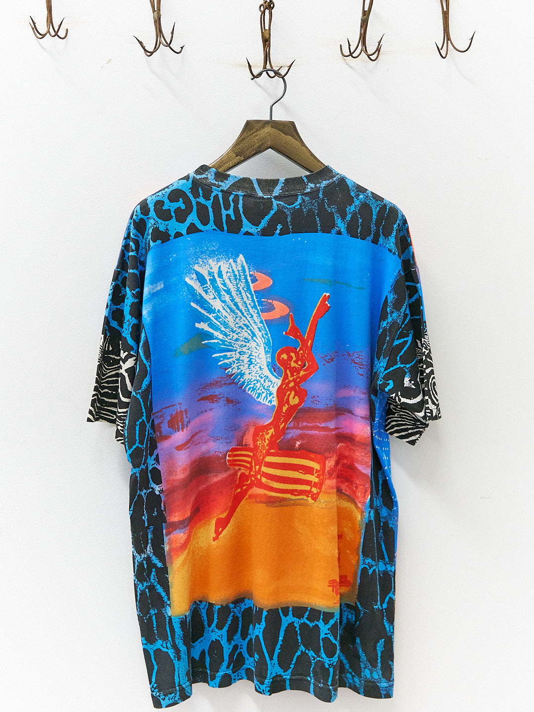 Vintage 90's Santana Heaven Smiles All Over Print Band T-Shirt