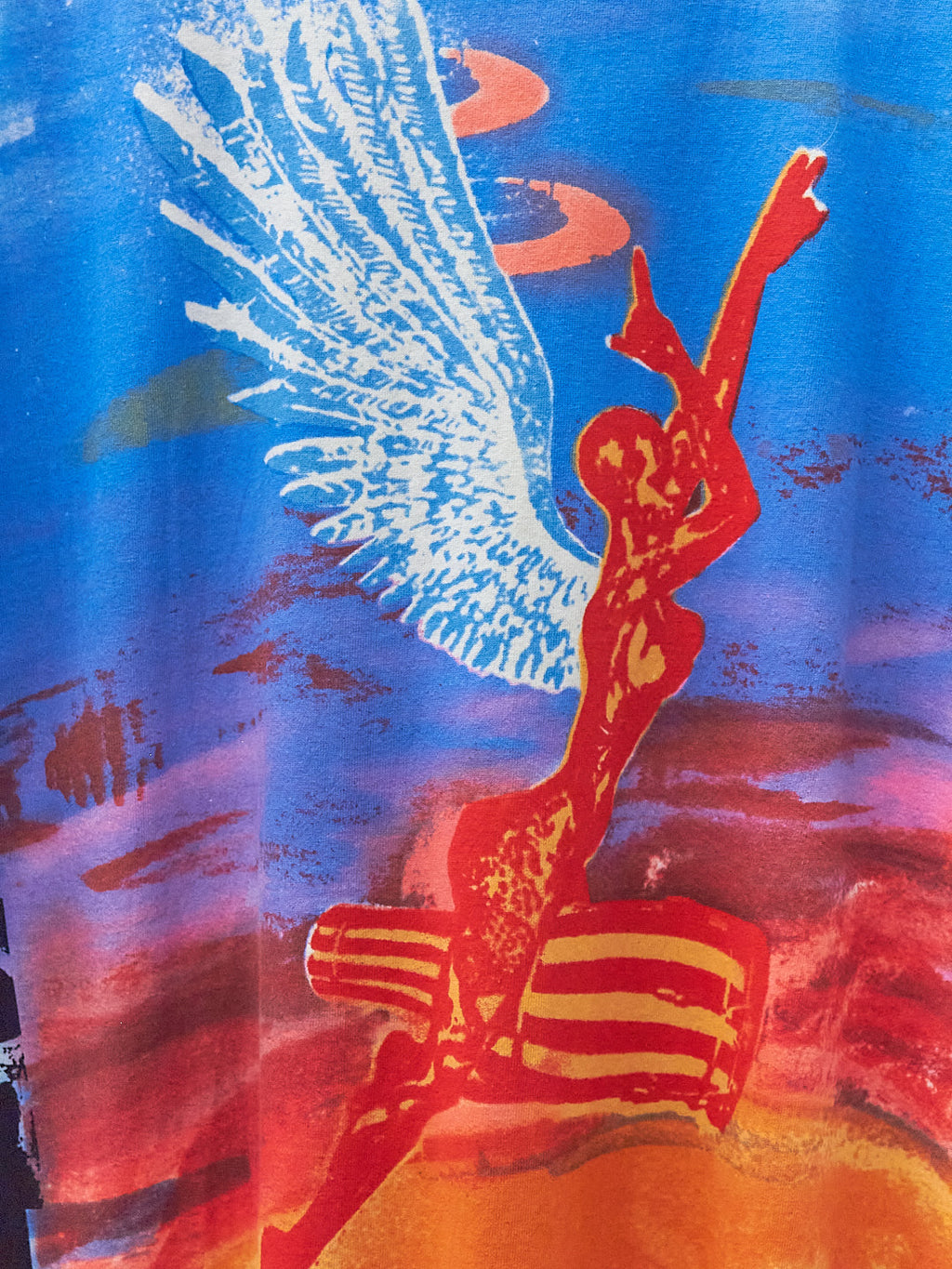 Vintage 90's Santana Heaven Smiles All Over Print Band T-Shirt