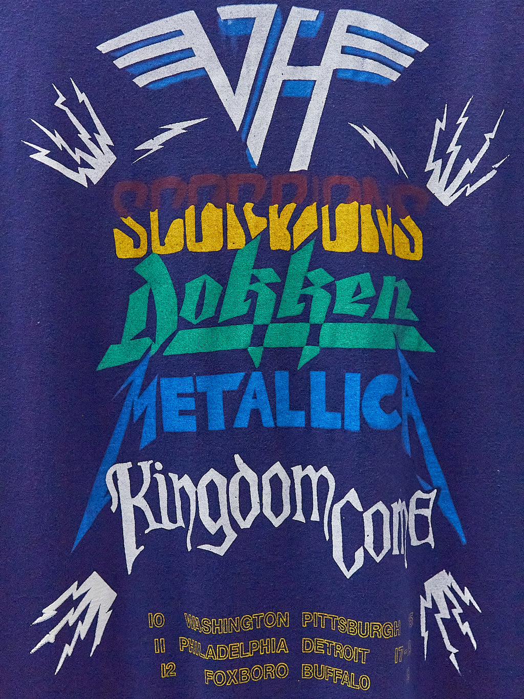Vintage 80's Monsters Of Rock Tour Band T-Shirt