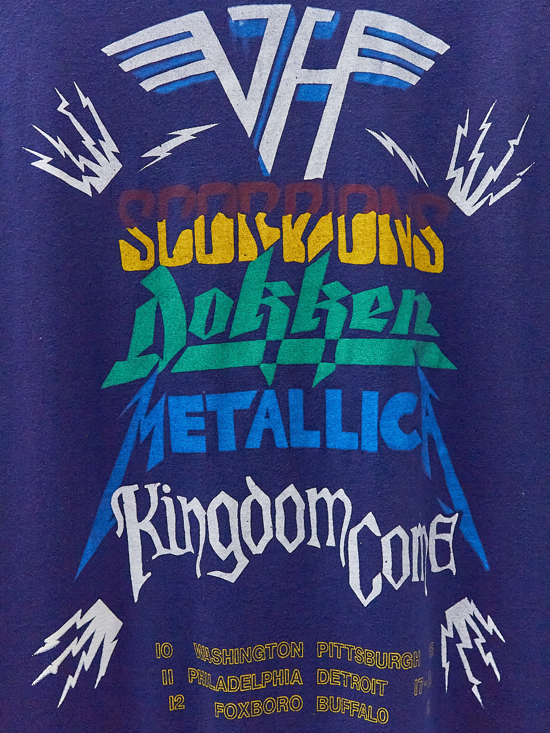 Vintage 80's Monsters Of Rock Tour Band T-Shirt