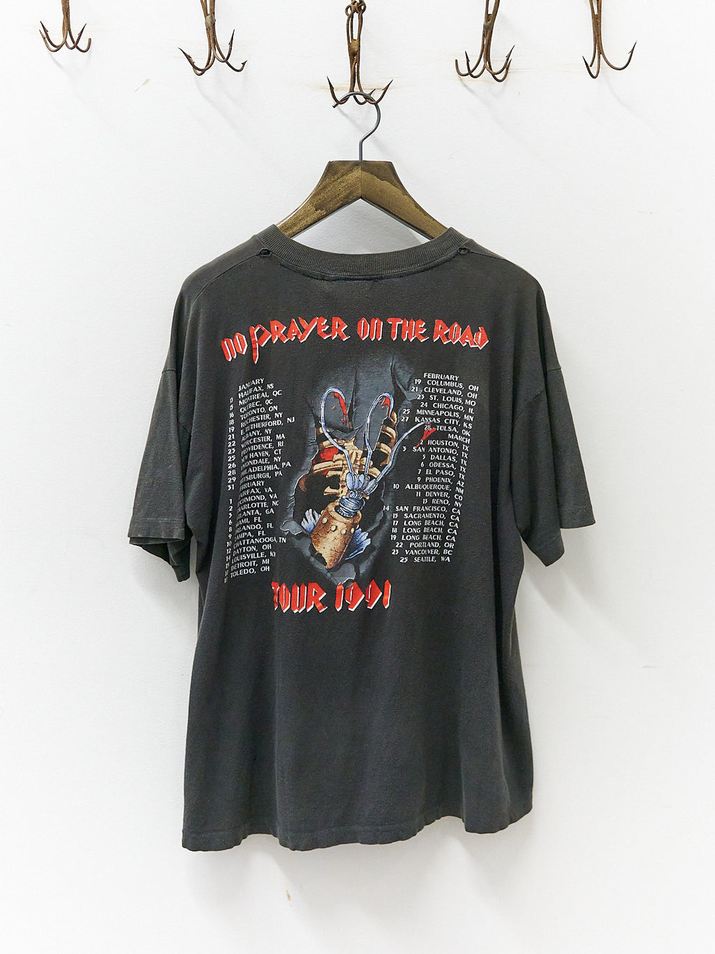 Vintage 90's Iron Maiden Thrashed Band T-Shirt