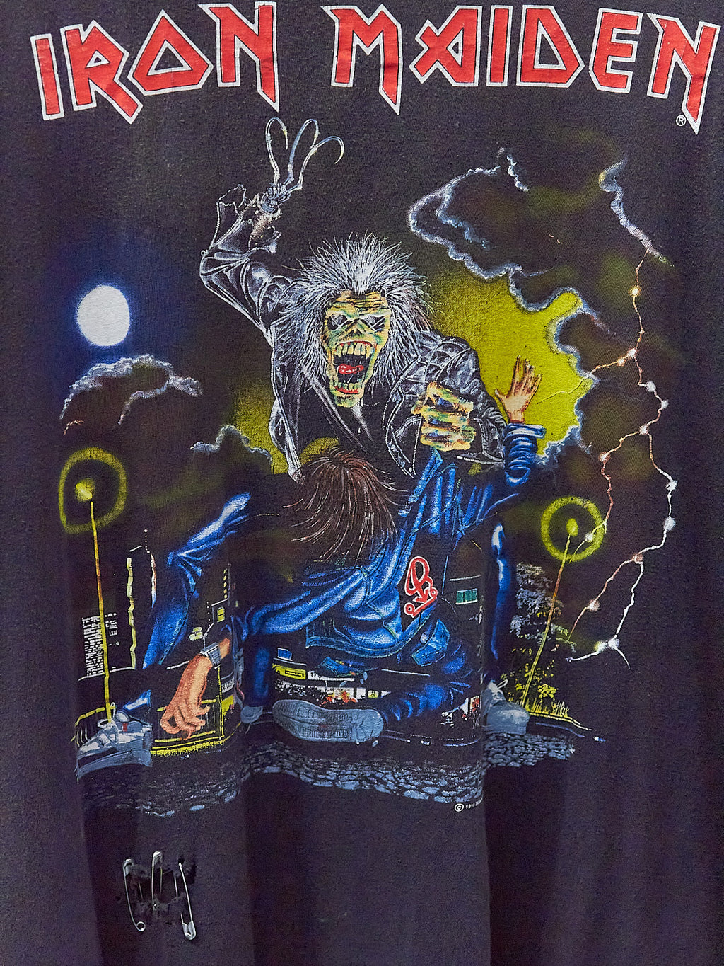 Vintage 90's Iron Maiden Thrashed Band T-Shirt