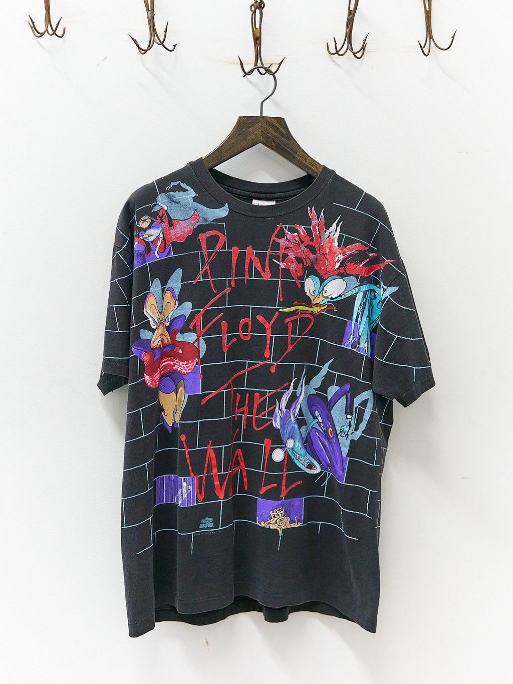 Vintage 90's Pink Floyd The Wall All Over Print Band T-Shirt