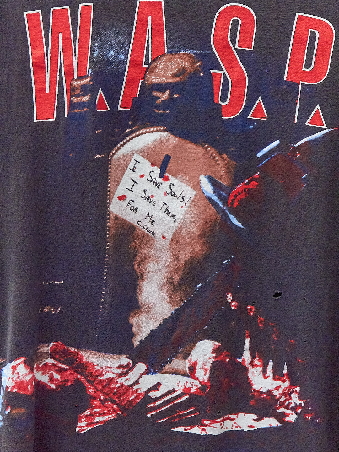 Vintage 80's W.A.S.P Welcome To The Morgue Band T-Shirt