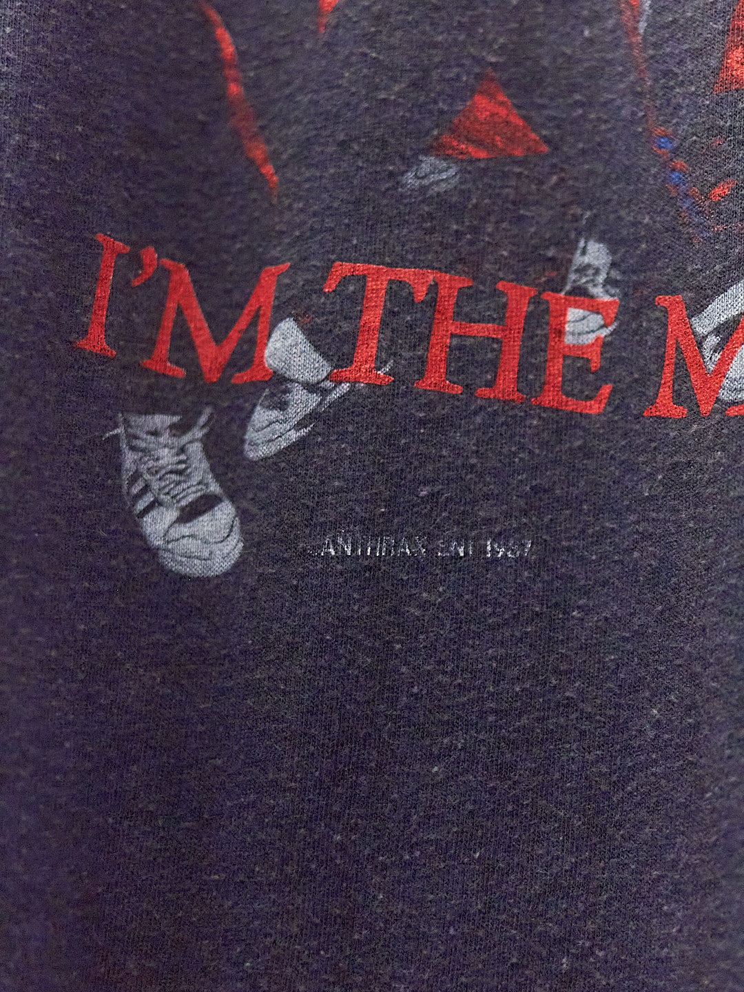 Vintage 80's Anthrax I'm The Man Band T-Shirt