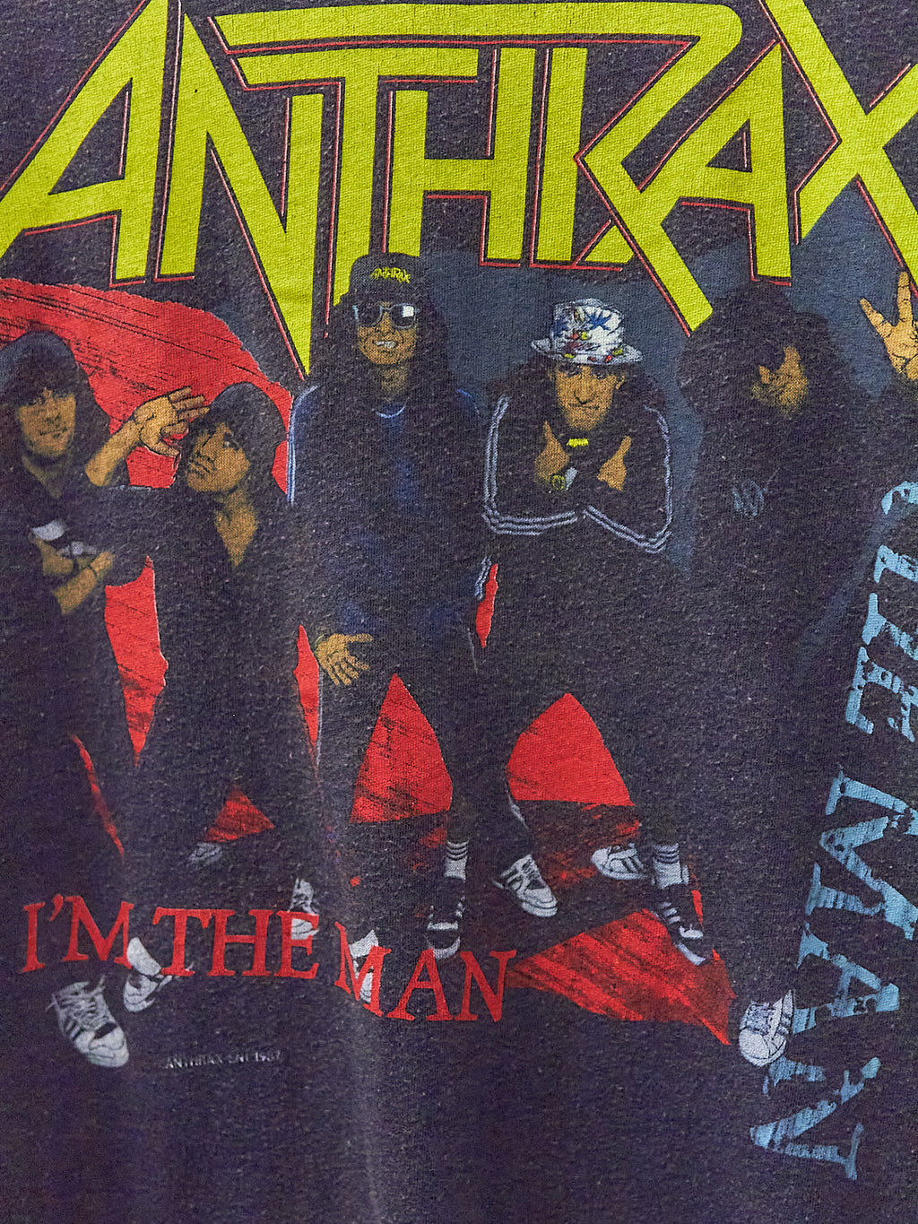 Vintage 80's Anthrax I'm The Man Band T-Shirt