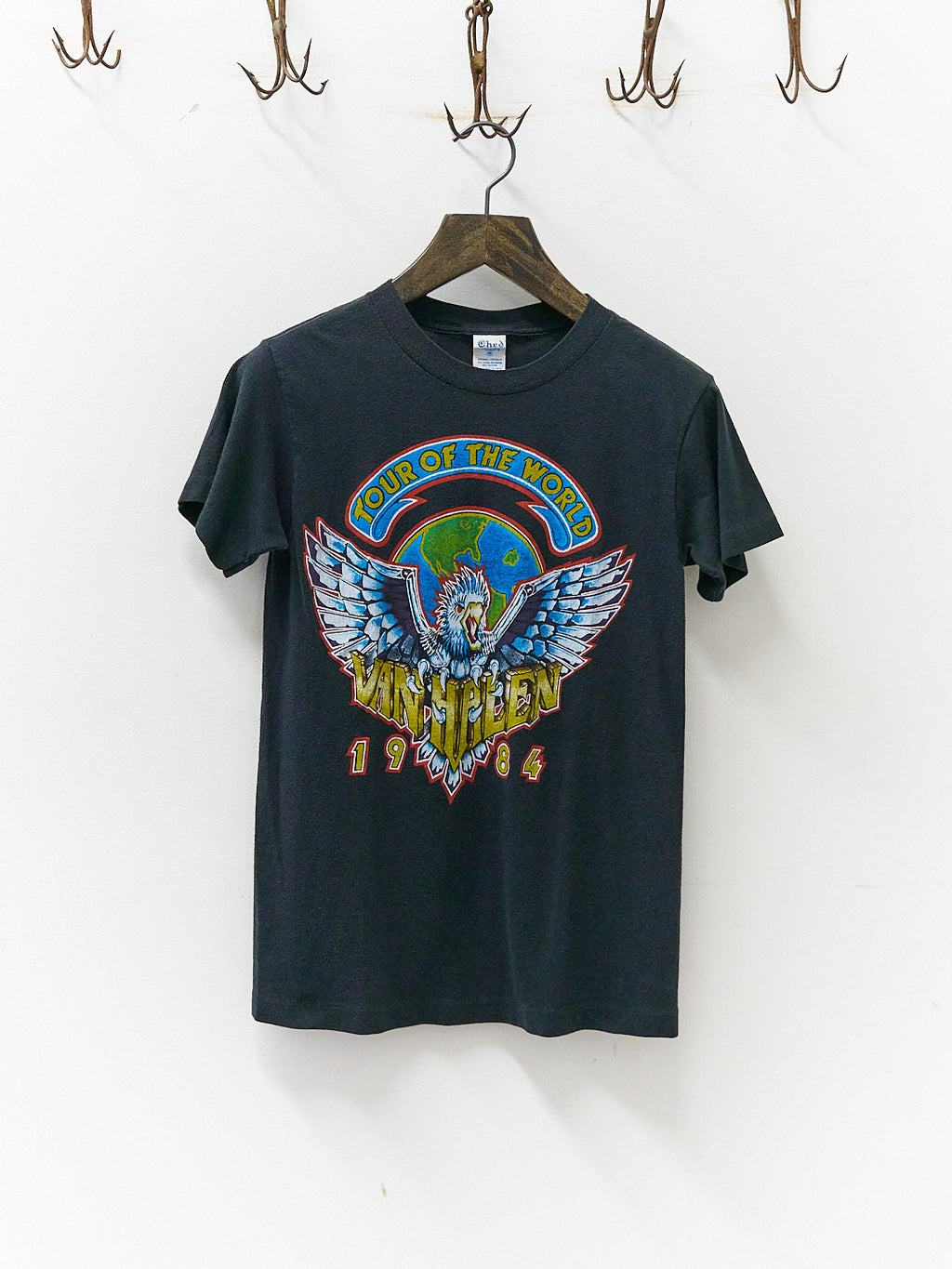 Vintage 80's Van Halen Tour Of The Worlds Band T-Shirt