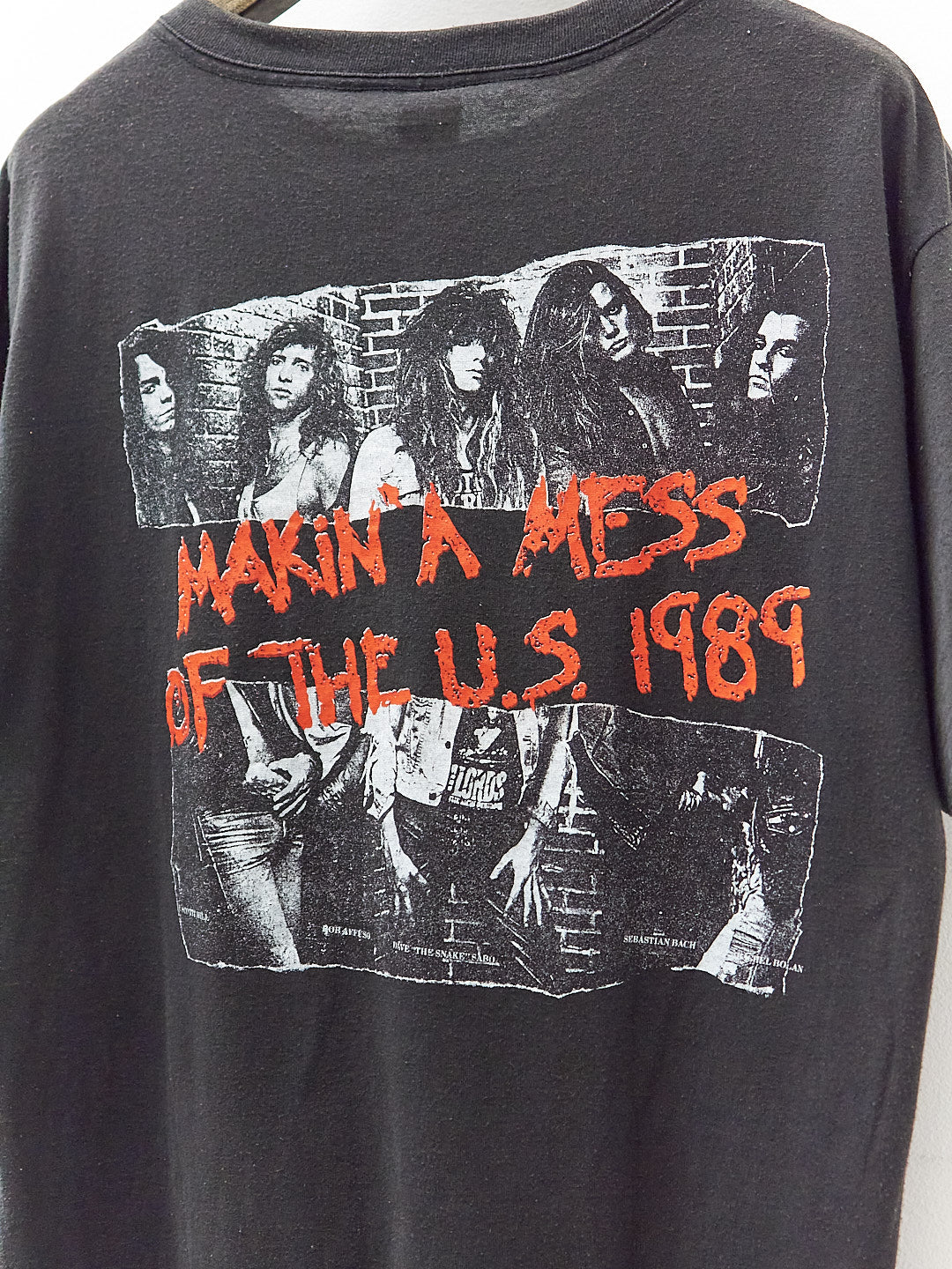 Vintage 80's Skid Row Makin' A Mess Of The U.S Band T-Shirt