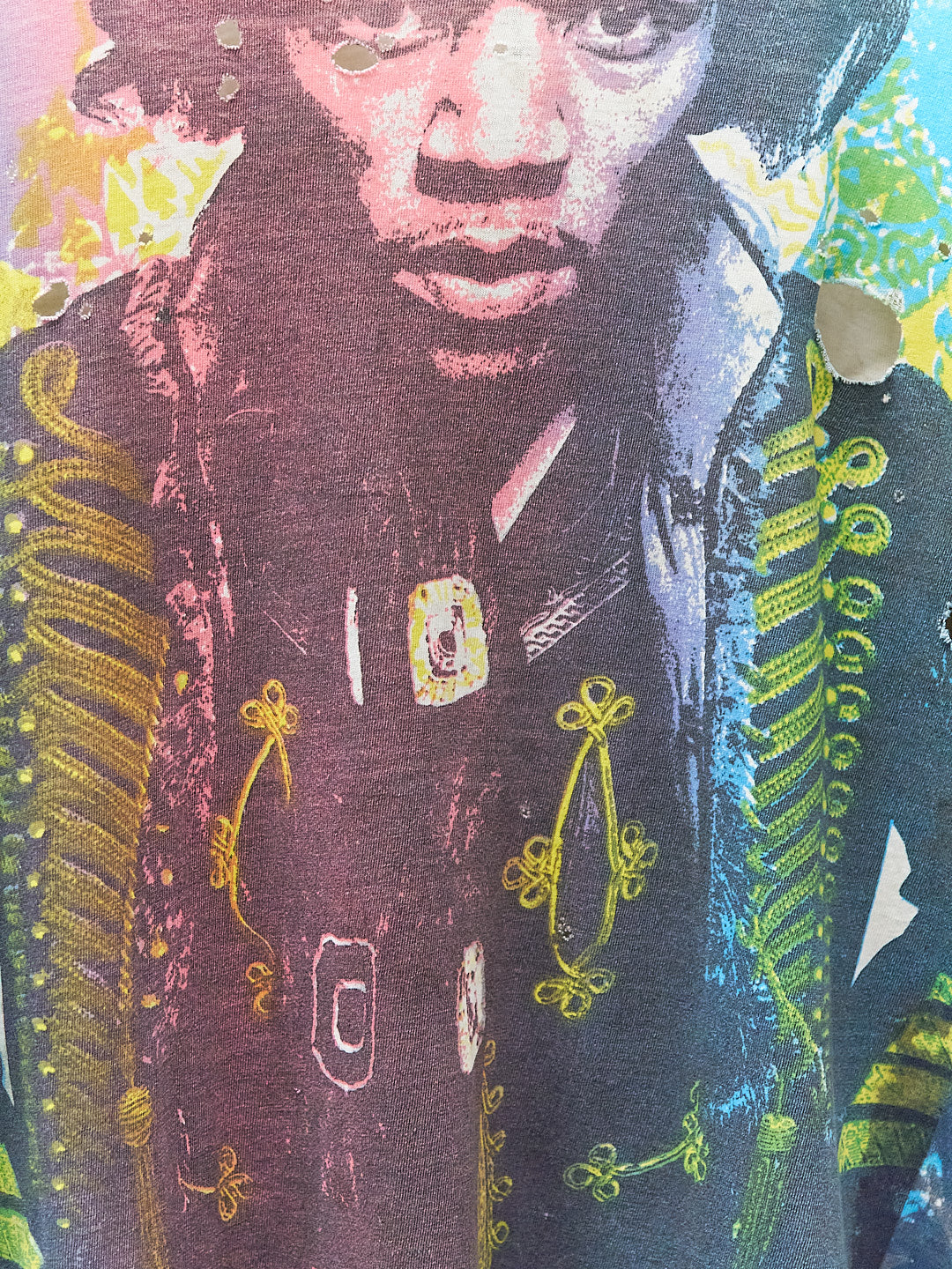 Vintage 80’s Jimi Hendrix Thrashed Mosquito Head Band T-Shirt