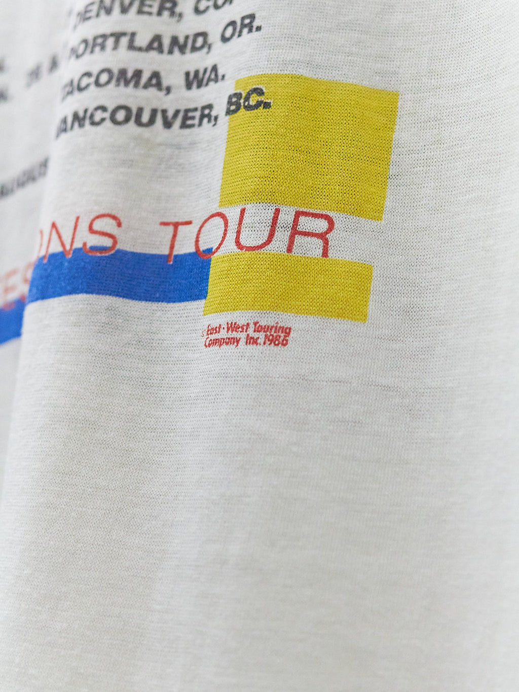 Vintage 80's Bob Dylan/Tom Petty True Confessions Tour T-Shirt