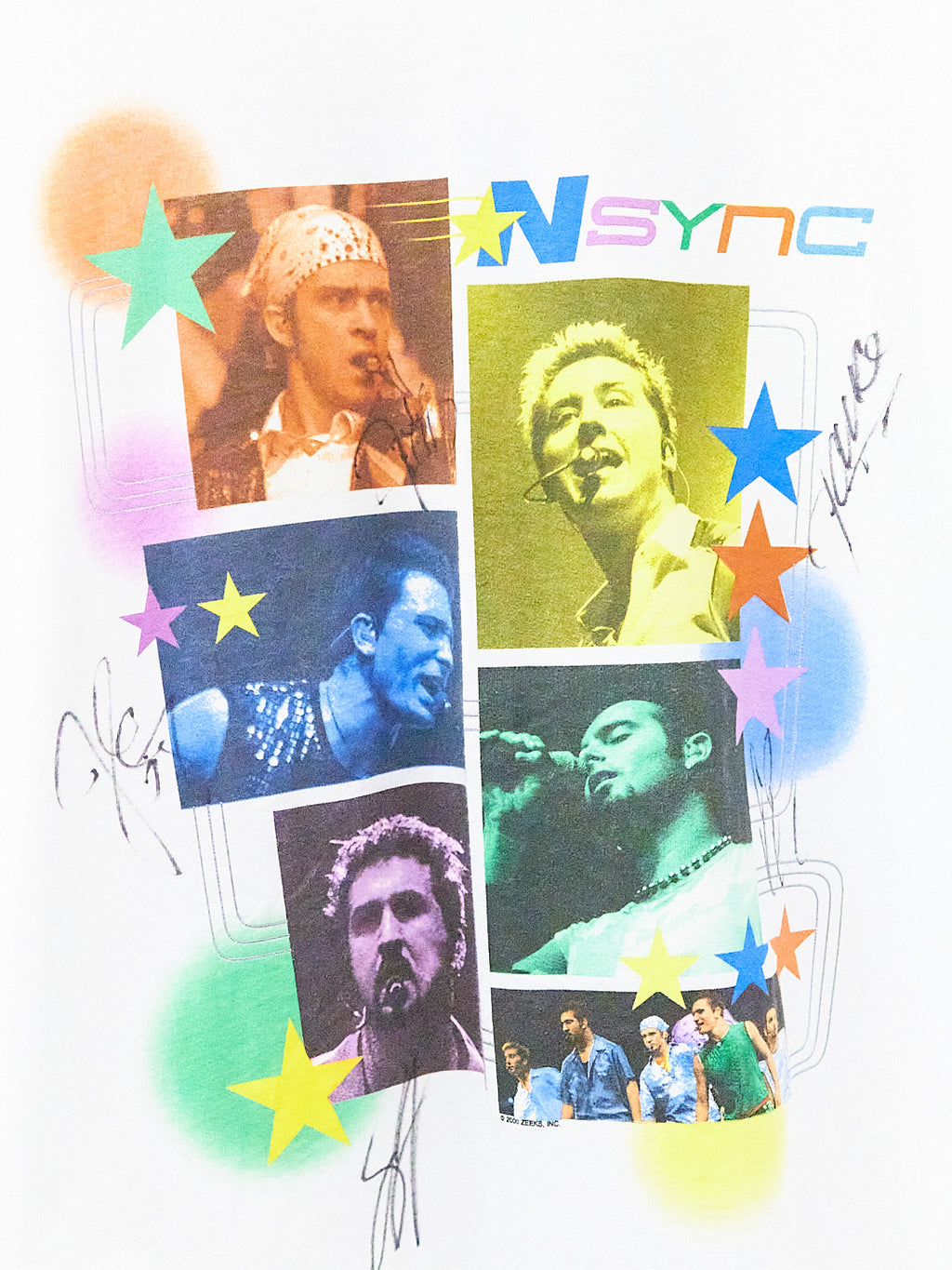 Vintage NSYNC Autographed Band T-Shirt